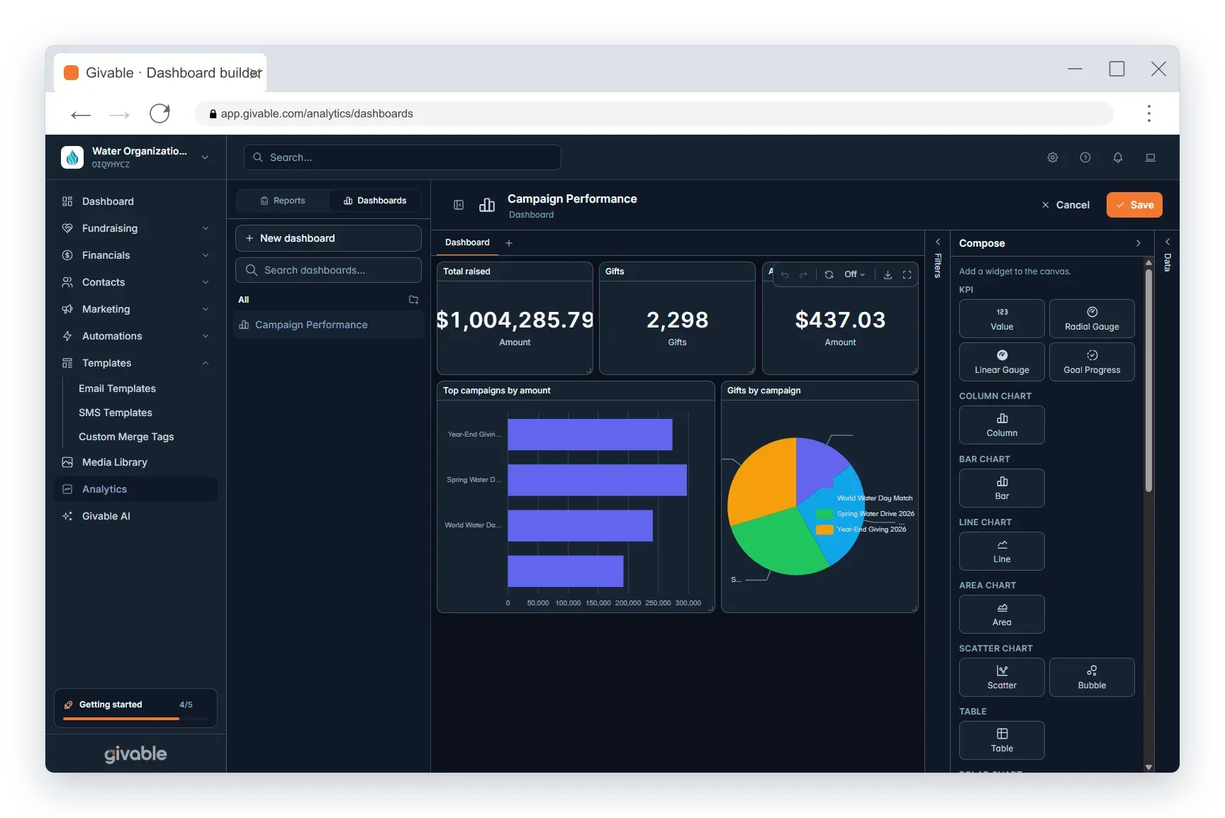 AI-built dashboard