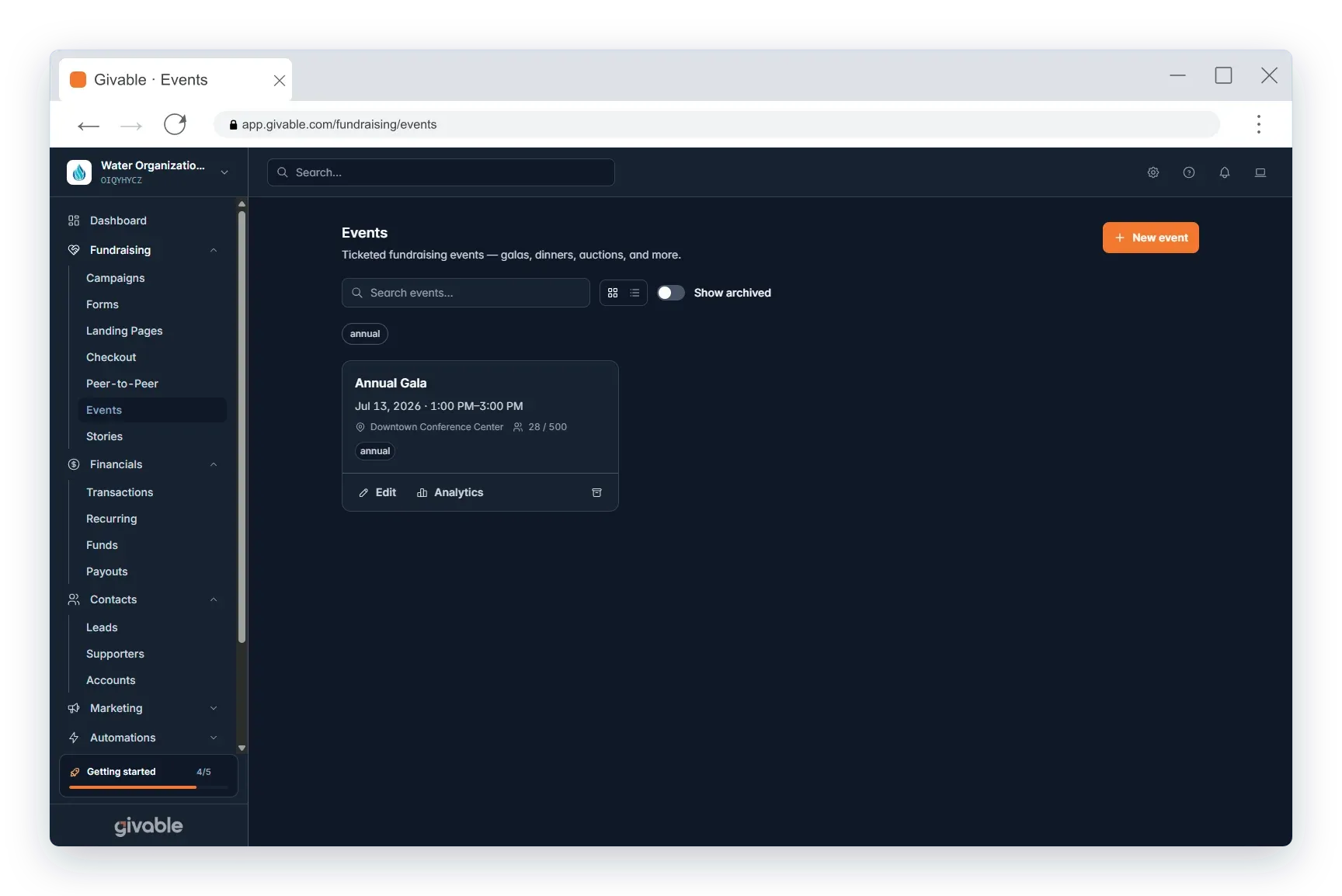 Events & Ticketing overview