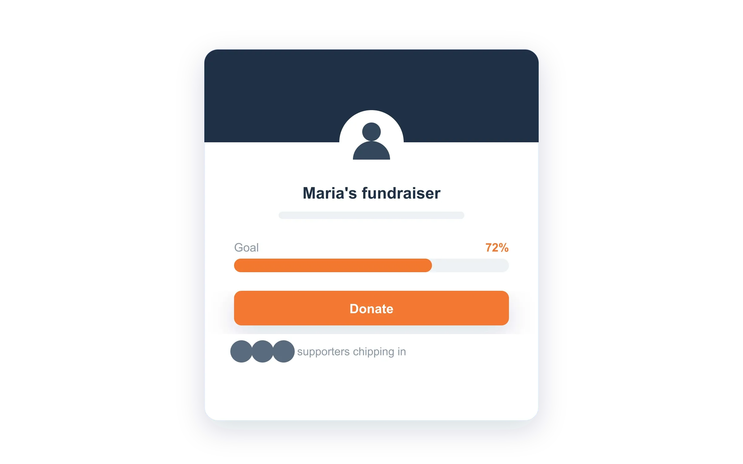 Fundraiser page