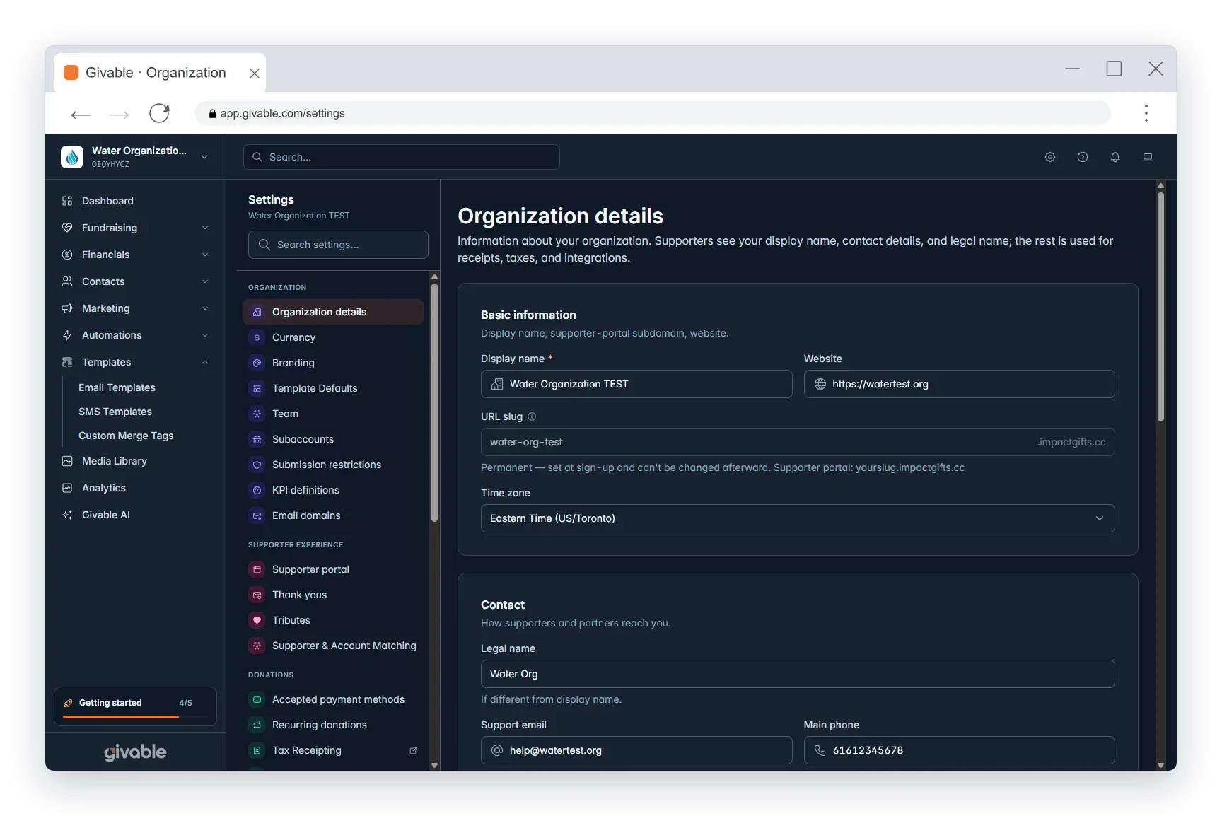 Federation dashboard